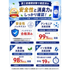 Foot Clear Shoe Deodorizer, Odor Removal for Shoes 【Supervised by Odor Assessor】 Shoe Powder, Antibacterial Deodorant, Large Capacity, 2 Bottles