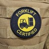 Forklift certified meme 3" circle hook & loop tactical patch