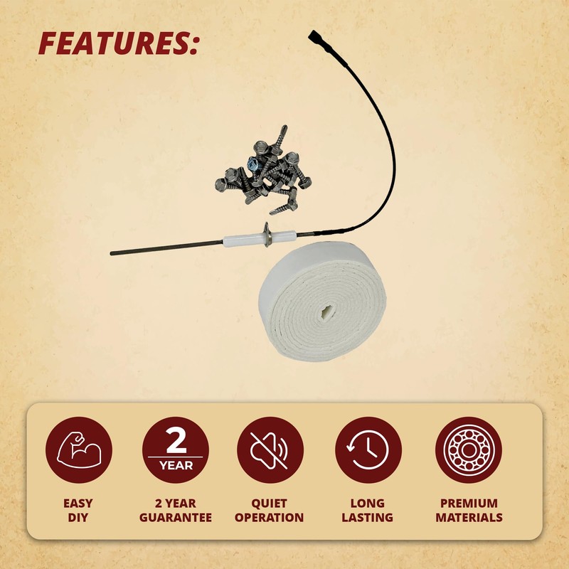 Zodiac R0458600 Flame Sensor Rod Kit w Insulation Replacement for