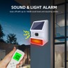 YBJ Solar Sound & Light Alarm Siren Wireless Outside Weatherproof