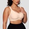 OEAK Womens Wireless Bras V Mesh Comfortable Bralette Supportive Tshirt