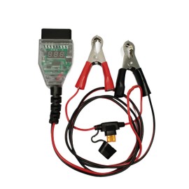 Yalgdlen OBD2 OBD Car Battery Memory Saver 12v Automotive Protection for Protection Connector ECU Power Off Emergency Power Supply Cable with Digital with 59in‌