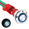 Joinfworld 20 Amp Momentary Push Button Switch 12V Marine Waterproof