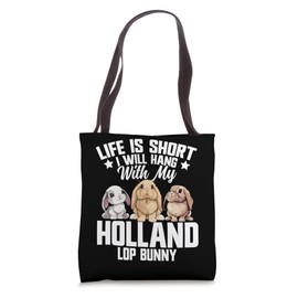 Holland Lop Bunny Plush Costume Owner Mama Hollland Lop Tote Bag