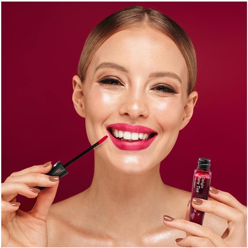 Tonymoly Tony Tint - Tinte labial, Rosado cereza, Rosa (Cherry