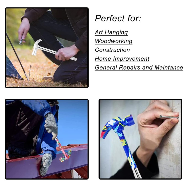 6 in 1 Metal Hammer & Screwdriver Multitool Set with