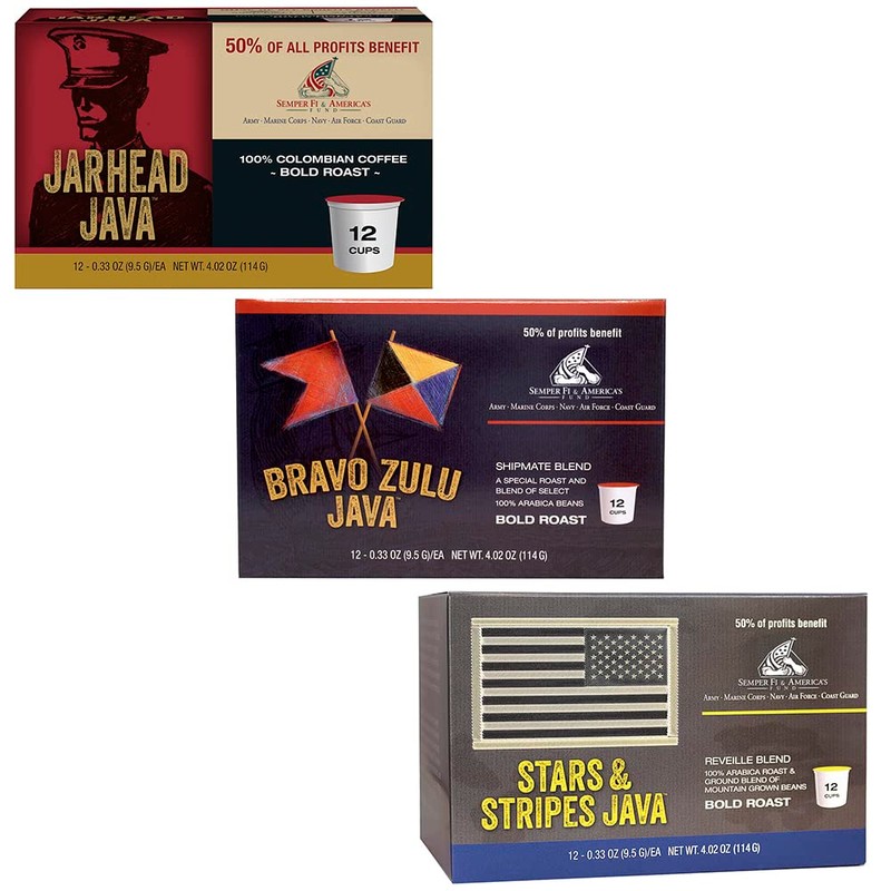 Military Java Group Coffee Pod (36) Variety Pack - Jarhead