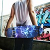 Nander Blue Lightning Skateboard Grip Tape Sheet,Non Slip Waterproof Sandpaper