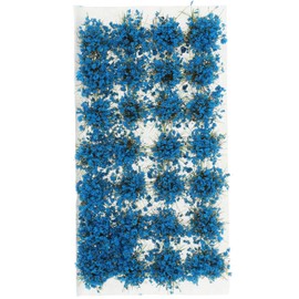 Alipis Model Basing Flower Cluster Flowers Vegetation Groups Grass Tufts Miniature Static Scenery for DIY Architecture Building Railway Train Diorama Garden Landscape Blue 11X 6CM