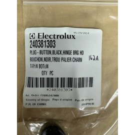 Electrolux, Frigidaire NEW - Electrolux - part # 240381303 - Black Plug for Hinge