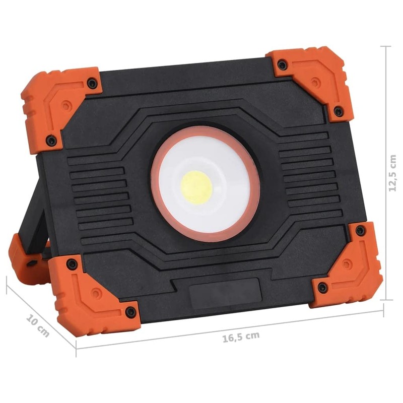 vidaXL Multi-Function Portable LED Spotlight – Ultra-Bright 10W with 500