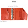 HUKURO Personal Notebook, Mini 6 Hole Size, Tochigi Leather, B7,