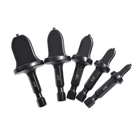 Gasea 5pcs/Set Swaging Tool Drill Bit Set, Air Conditioner Copper Pipe Flaring Tool Tube Pipe Expander Set 1/4" 5/16" 3/8" 1/2" 5/8" 3/4" 7/8"