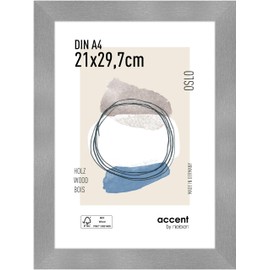 Nielsen Accent Oslo 21x29,7 MDF/Holz silver DIN A4 299277
