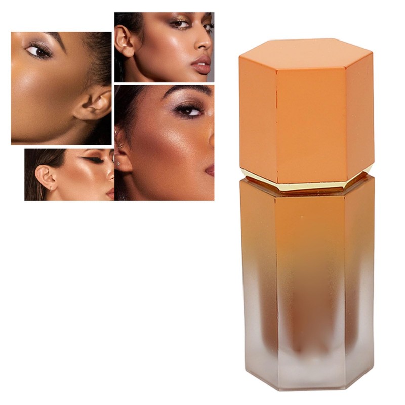 Makeup Liquid Face Bronzer, Cushion Applicator Bronzer Contour Liquid, Mischbar