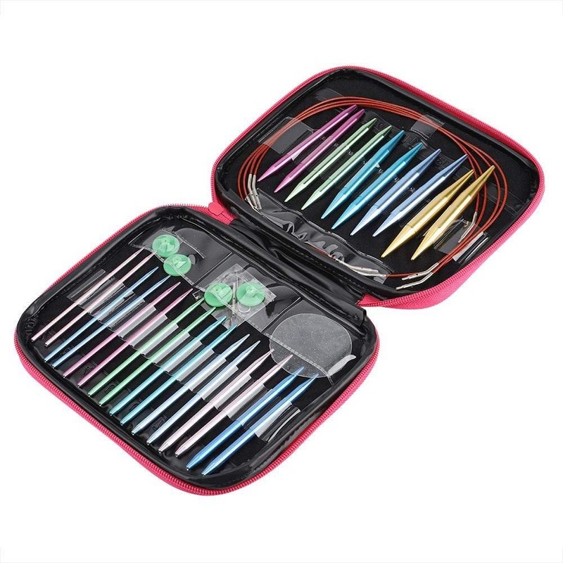 KSTE Interchangeable Circular Knitting Needles, 1 Set Interchangeable Circular Knitting