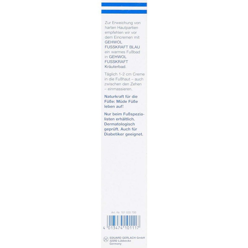 Gehwol Foot Cream Tube, Blue 125 ml