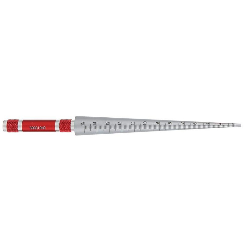 Stainless Steel Aperture Ruler Taper Gauge, Full Round Dia Scale