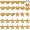 30 Pcs Iron on Patches for Clothes, AIFUDA Sequin Gold