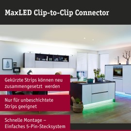 Paulmann CLIP-TO-CLIP CONNECTOR MAXLED 2ER TRANSP