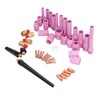 46Pcs TIG Welding Accessory Cup Gasket Collet Lens Tool Set