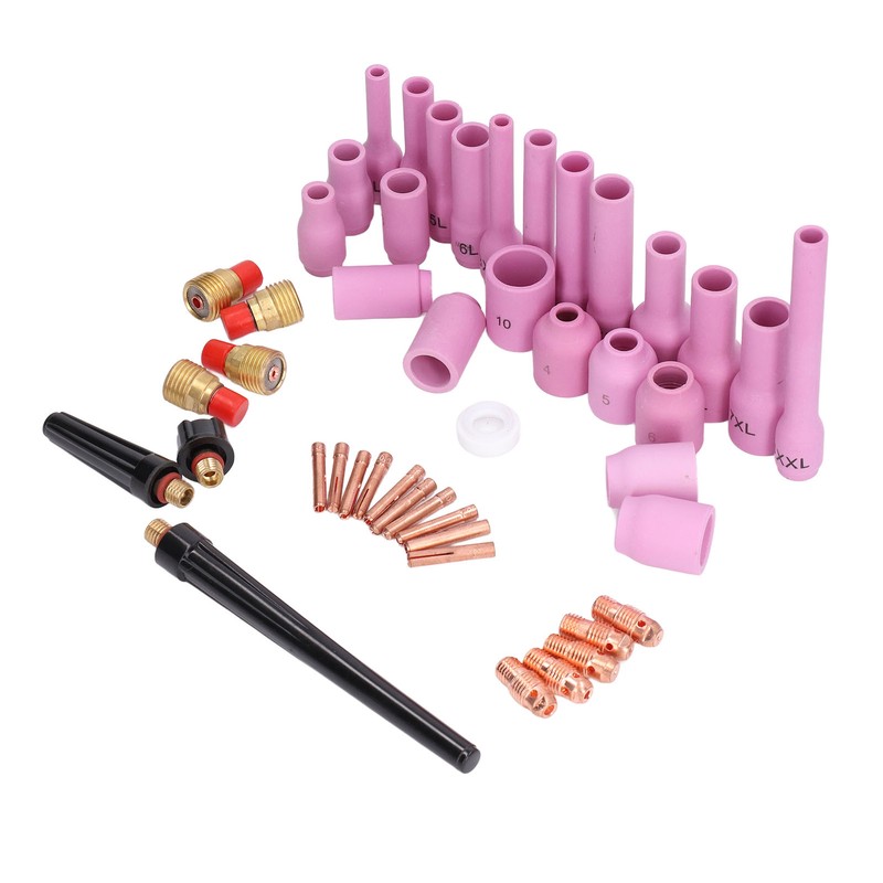 46Pcs TIG Welding Accessory Cup Gasket Collet Lens Tool Set