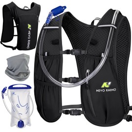 N NEVO RHINO Running Hydration Vest for Women 1.5L Water Bladder Backpack 5L Small -Lightweight Breathable Hydration Vest for Hiking Trail Running Cycling Marathon for Women