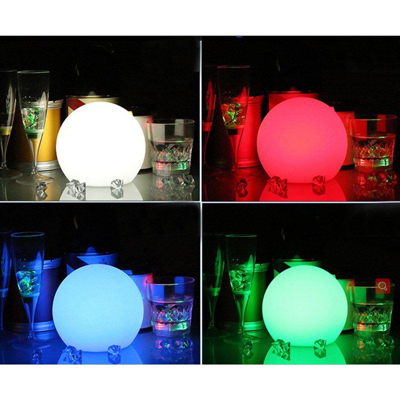 LED Round Lamp RGBW 24Key Remote Control 16Color Dimmable 4Mode