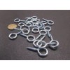 Unbranded Zinc Steel Eye Hook #9 - 9/64 Dia x