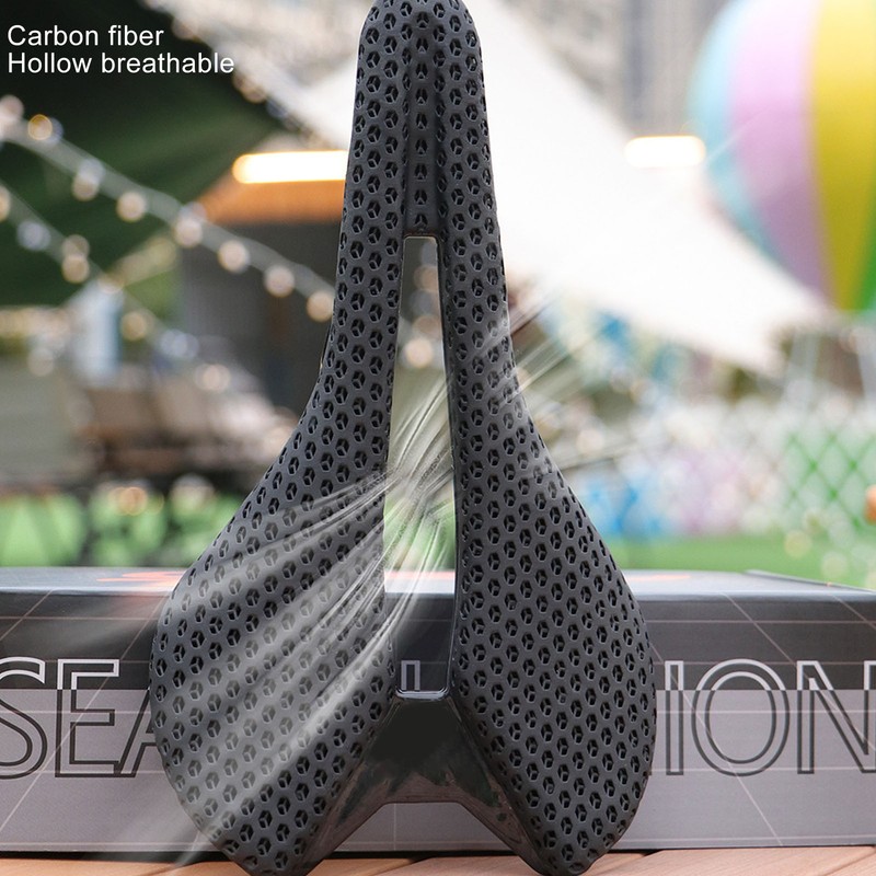 Bike Seat for Men and Women 3D Printed Carbon Fiber