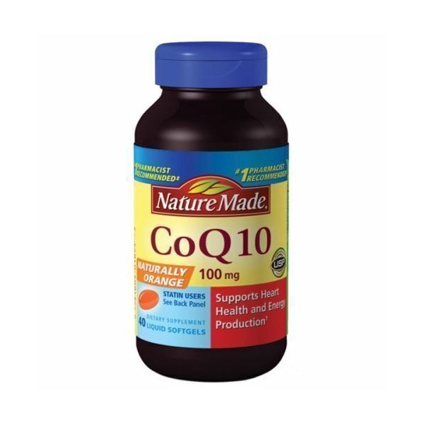 CoQ 10 40 Liquid Softgels 100 mg by Nature Made