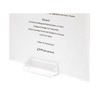 CateringBase Ltd Clear Acrylic Menu Holders, Table Top Sign Display