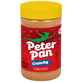 Peter Pan, Crunchy Peanut Butter, 16.3oz Jar (Pack of 6)