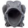 Design Toscano QM7512081 Garden Frog Decorative Object, Grey Stone