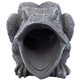 Design Toscano QM7512081 Garden Frog Decorative Object, Grey Stone