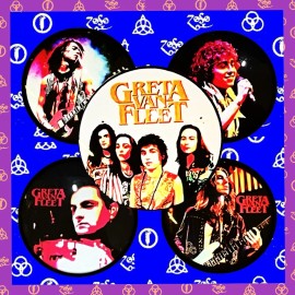 GRETA VAN FLEET SAFARI SONG EXCLUSIVE COLLECTION FIVE KEYCHAINS