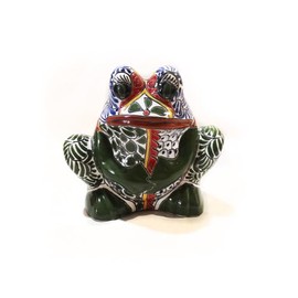 Talavera Frog Planter (Medium) - 10" x 11" x 10.5"
