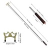 AngelReally Retractable Billiards Cue Stick Bridge with Brass Bridge Head,