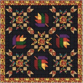 Quilt Kit Autumn Dance Beautiful Fabrics Pre Cut & Ready to Sew!!