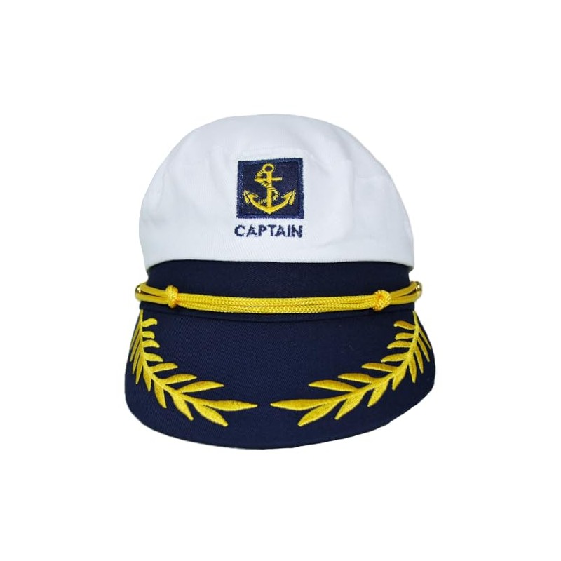 Captain Hat for Marine Costume Sailor Captain Hat Adjustable for
