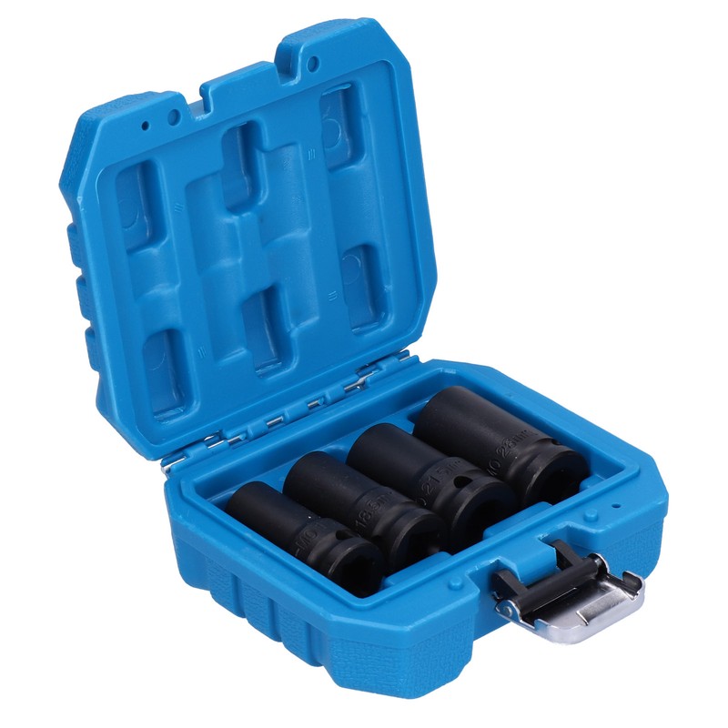 4pcs Locking Wheel Nut Removal Sockets Removers Extractors Kit Aluminum