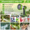 AUTOMAN Garden Hose Nozzle - 2 Pack, Thumb Control Sprayer,