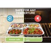 M1SS 50 Aluminium Foil Trays with Lids Silver Foil Food