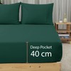 SSW HOMES Super King Fitted Sheet Emerald - Deep Pocket