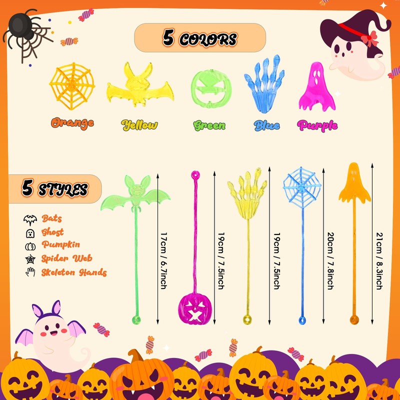 LEMESO ハロウィン 景品 おもちゃ ペタペタおもちゃ 35個入 粘着おもちゃ お祭り イベント 縁日