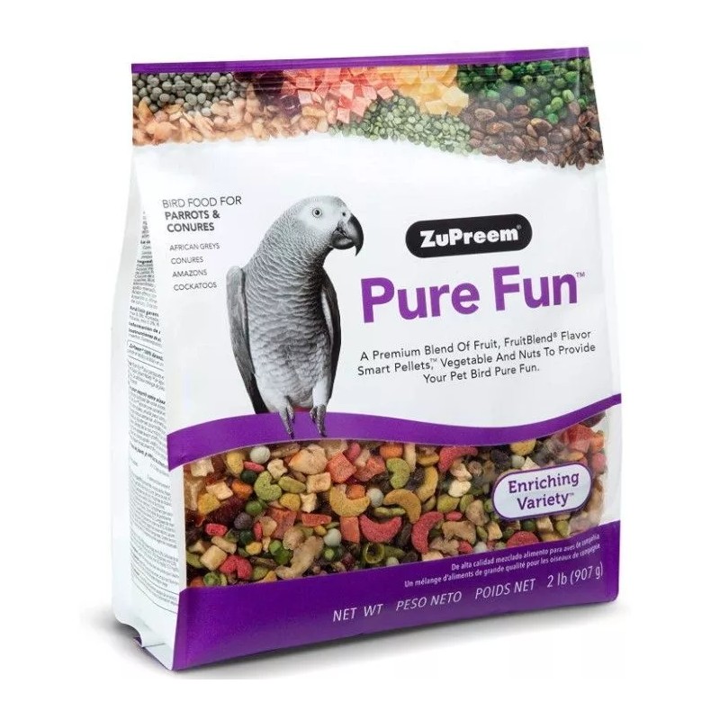 ZuPreem Pure Fun Enriching Variety Mix Bird Food for Parrot