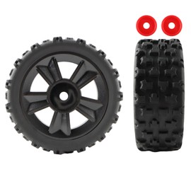 GDOOL 2 Pieces TPR Rally Wheels 1415B1 Accessories Spare Parts for MJX 14301 14302 14303 1/14 Brushless RC Monster Trucks Vehicle