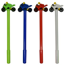 Maydahui 12PCS Cool Car Pens Fun Motorcycle Racing Rollerball Gel Pen Novelty Pen Cute Pen Interesting Pen Black Ink for Boys School Office Stationery