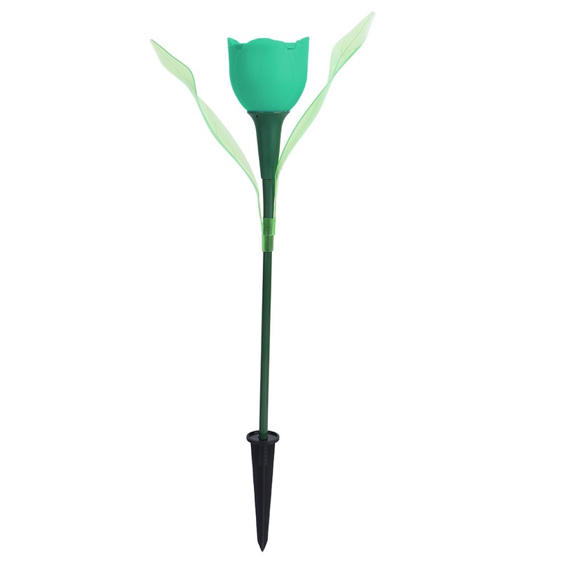 4Pcs Outdoor Solar Power Tulip LED Flower Light Waterproof Garden