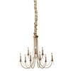 Wheat Tan 100% REALSilk Chandelier Chain Cover with Velcro Closure